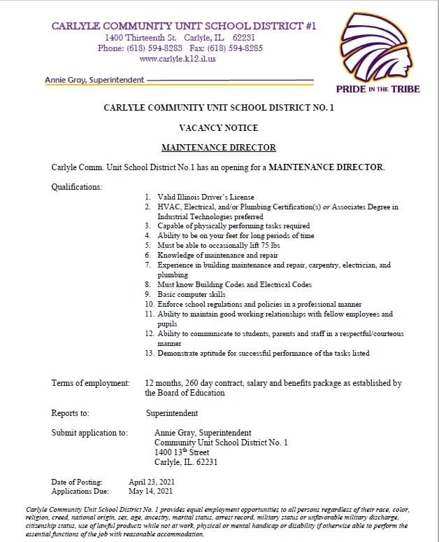 Maintenance Director