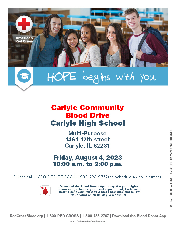 Carlyle High School Blood Drive